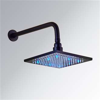 Fontana LED Colors Rain Shower Head Dark Oil Rubbed Bronze Finish